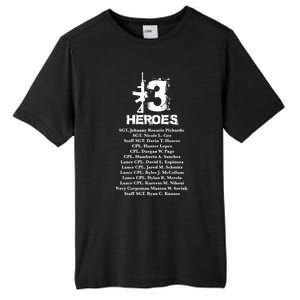 13 Heroes 08funny Gift26funny Gift2021 Never Forget Honor Fallen Soldiers Gift Tall Fusion ChromaSoft Performance T-Shirt