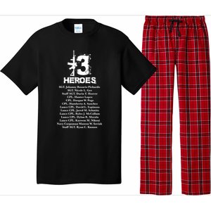 13 Heroes 08funny Gift26funny Gift2021 Never Forget Honor Fallen Soldiers Gift Pajama Set