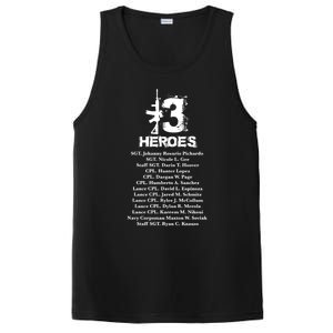 13 Heroes 08funny Gift26funny Gift2021 Never Forget Honor Fallen Soldiers Gift PosiCharge Competitor Tank