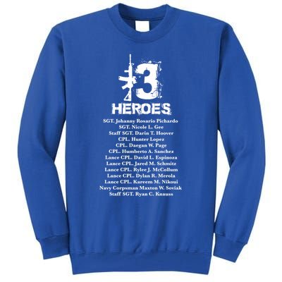 13 Heroes 08funny Gift26funny Gift2021 Never Forget Honor Fallen Soldiers Gift Tall Sweatshirt