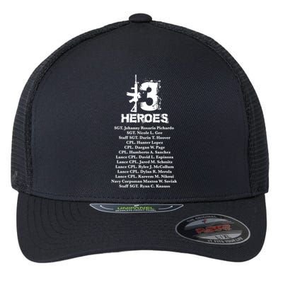 13 Heroes 08cool Gift26cool Gift2021 Never Forget Honor Fallen Soldiers Gift Flexfit Unipanel Trucker Cap