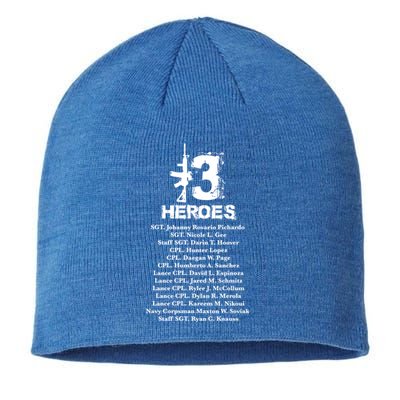 13 Heroes 08cool Gift26cool Gift2021 Never Forget Honor Fallen Soldiers Gift Sustainable Beanie