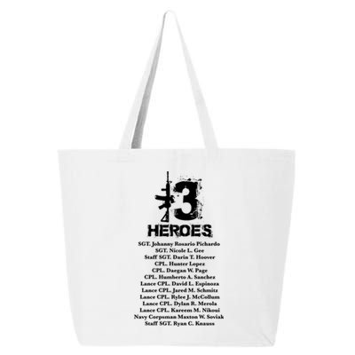 13 Heroes 08cool Gift26cool Gift2021 Never Forget Honor Fallen Soldiers Gift 25L Jumbo Tote