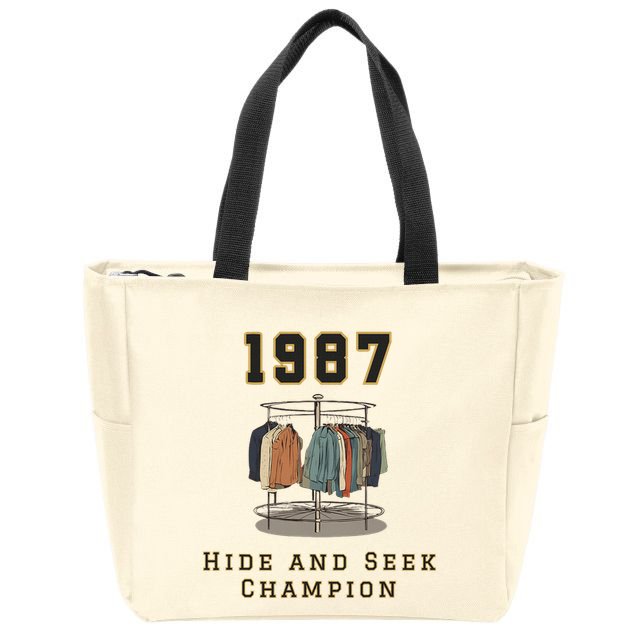 1987 Hide And Seek Champion Bigfoot Zip Tote Bag