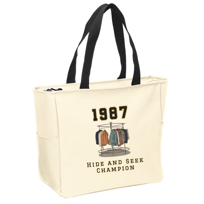 1987 Hide And Seek Champion Bigfoot Zip Tote Bag