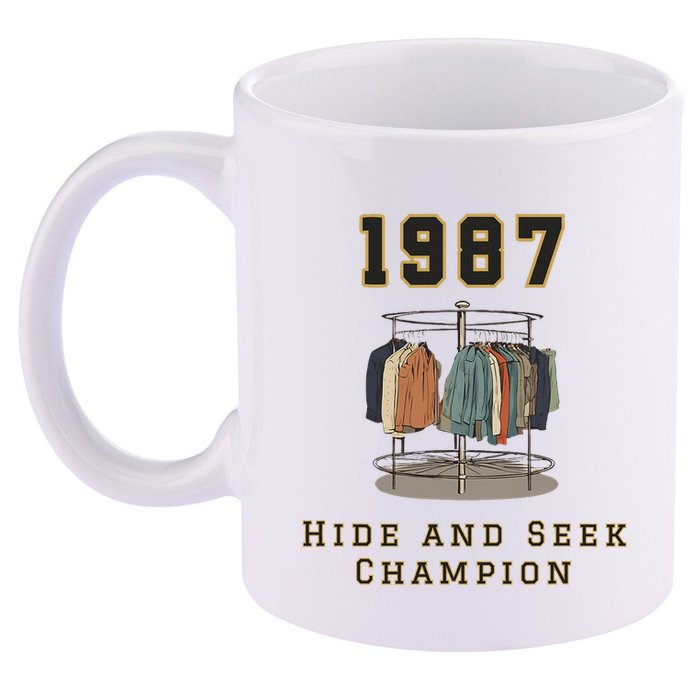1987 Hide And Seek Champion Bigfoot 11oz C Handle Ceramic Mug