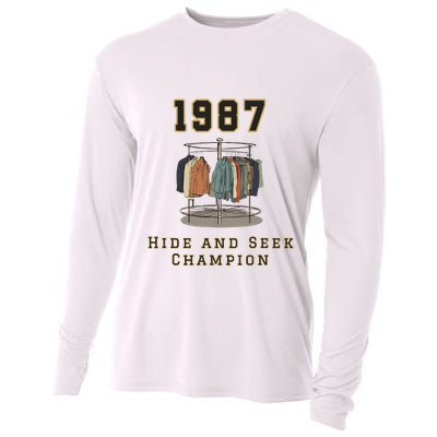 1987 Hide And Seek Champion Bigfoot Cooling Performance Long Sleeve Crew