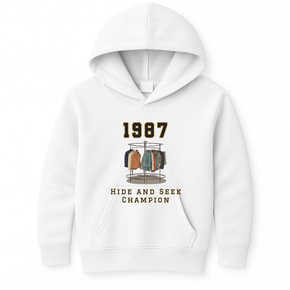 1987 Hide And Seek Champion Bigfoot Kids Hoodie