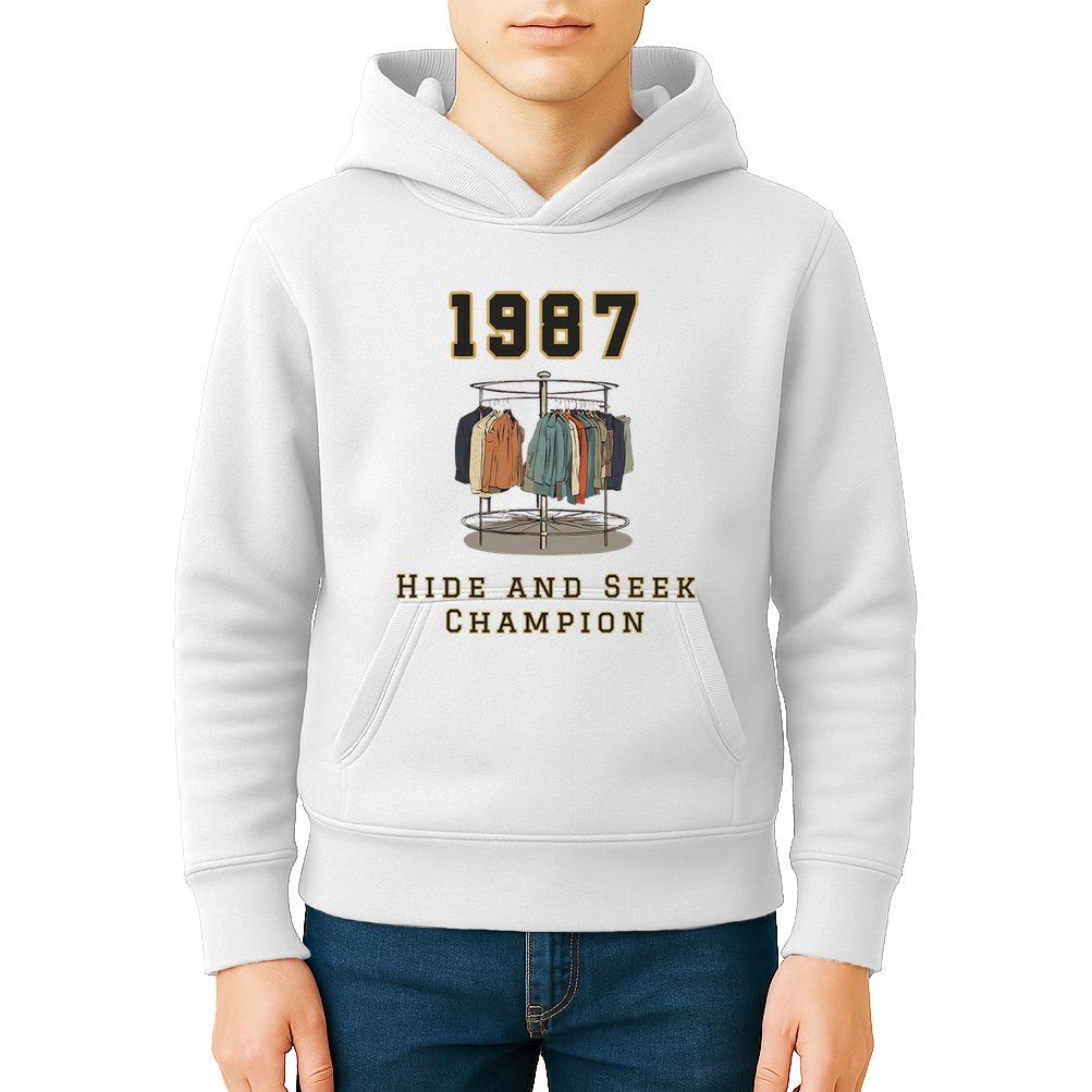 1987 Hide And Seek Champion Bigfoot Kids Hoodie