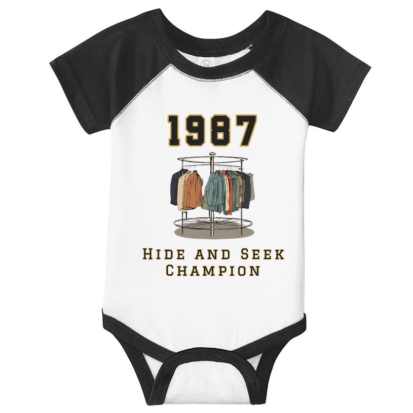 1987 Hide And Seek Champion Bigfoot Infant Baby Jersey Bodysuit