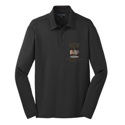 1987 Hide And Seek Champion Silk Touch Performance Long Sleeve Polo