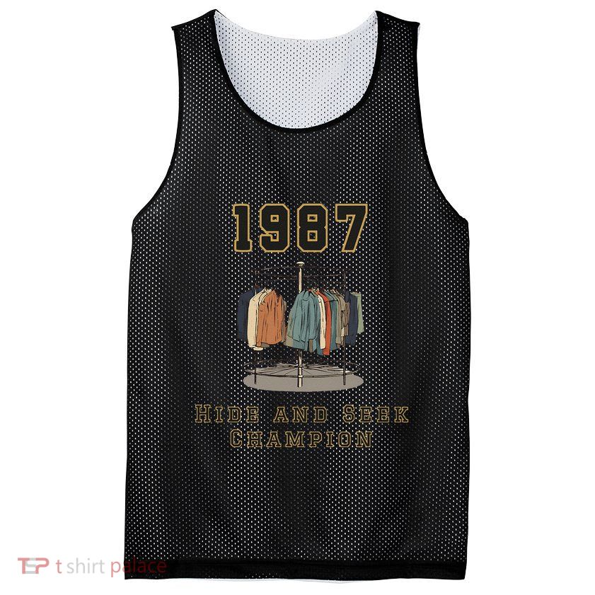 1987 Hide And Seek Champion Mesh Reversible Basketball Jersey Tank