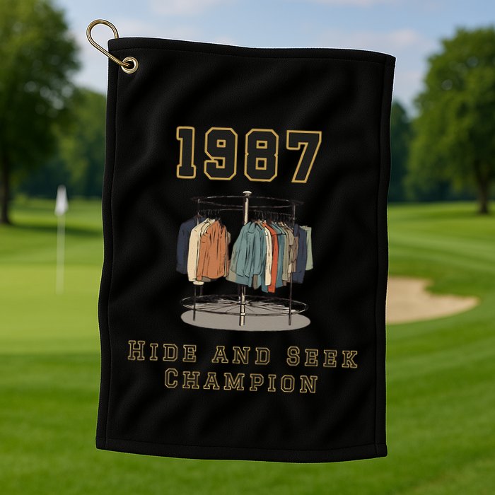 1987 Hide And Seek Champion Golf Towel