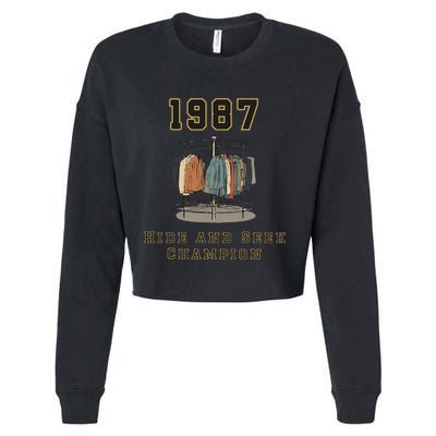 1987 Hide And Seek Champion Cropped Pullover Crew