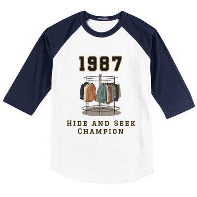 1987 Hide And Seek Champion Baseball Sleeve Shirt