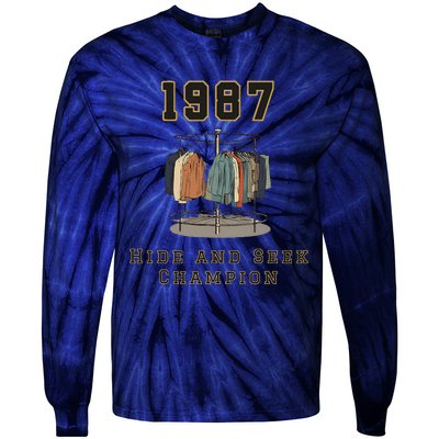 1987 Hide And Seek Champion Tie-Dye Long Sleeve Shirt