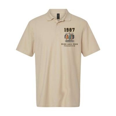 1987 Hide And Seek Champion Softstyle Adult Sport Polo