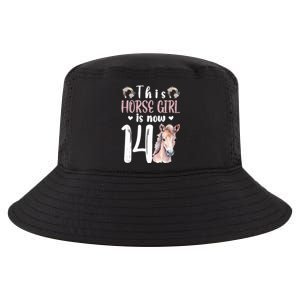 14th Horse Birthday Party 14 Year Old Girl Horses Birthday Cool Comfort Performance Bucket Hat