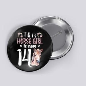 14th Horse Birthday Party 14 Year Old Girl Horses Birthday Button