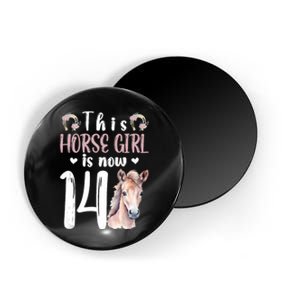 14th Horse Birthday Party 14 Year Old Girl Horses Birthday Magnet