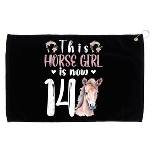 14th Horse Birthday Party 14 Year Old Girl Horses Birthday Grommeted Golf Towel