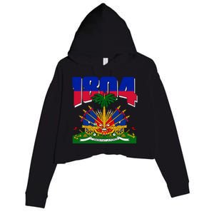 1804 Haiti Haitian Independence Crop Fleece Hoodie