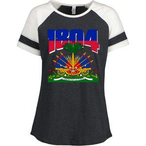 1804 Haiti Haitian Independence Enza Ladies Jersey Colorblock Tee