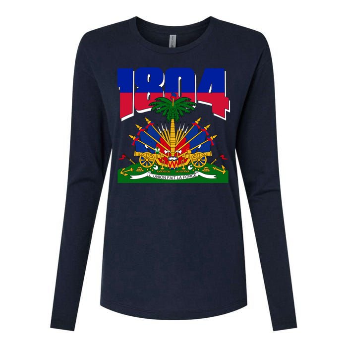 1804 Haiti Haitian Independence Womens Cotton Relaxed Long Sleeve T-Shirt