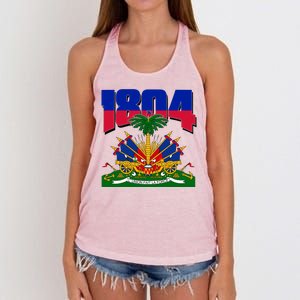 1804 Haiti Haitian Independence Women's Knotted Racerback Tank