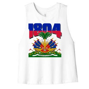 1804 Haiti Haitian Independence Women's Racerback Cropped Tank