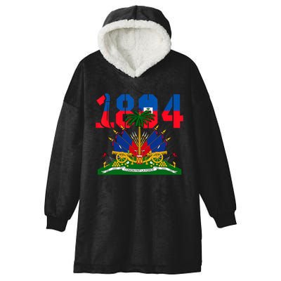 1804 Haiti Haitian Flag Day Independence Hooded Wearable Blanket