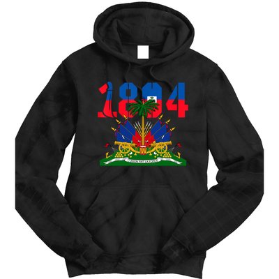 1804 Haiti Haitian Flag Day Independence Tie Dye Hoodie