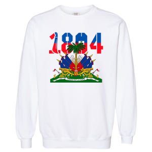 1804 Haiti Haitian Flag Day Independence Garment-Dyed Sweatshirt