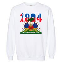 1804 Haiti Haitian Flag Day Independence Garment-Dyed Sweatshirt