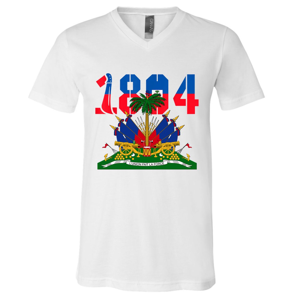 1804 Haiti Haitian Flag Day Independence V-Neck T-Shirt