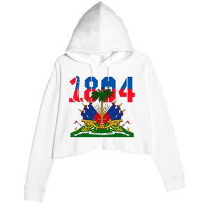 1804 Haiti Haitian Flag Day Independence Crop Fleece Hoodie