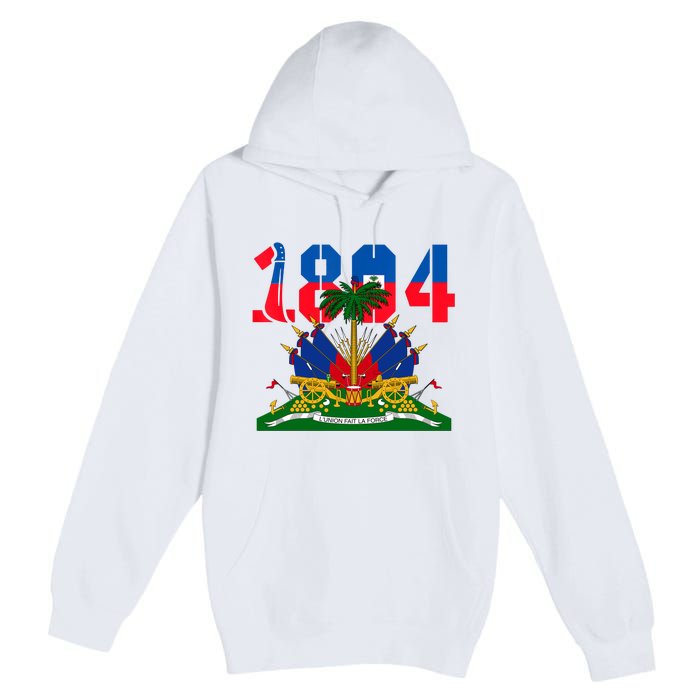 1804 Haiti Haitian Flag Day Independence Premium Pullover Hoodie