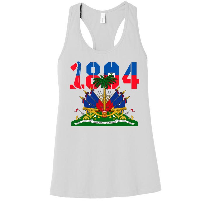 1804 Haiti Haitian Flag Day Independence Women's Racerback Tank