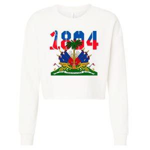 1804 Haiti Haitian Flag Day Independence Cropped Pullover Crew