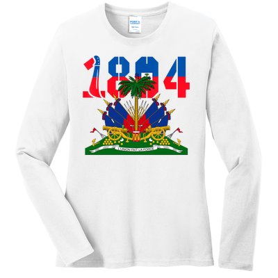 1804 Haiti Haitian Flag Day Independence Ladies Long Sleeve Shirt