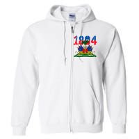 1804 Haiti Haitian Flag Day Independence Full Zip Hoodie