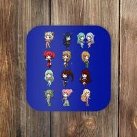 12 Horoscope Kawaii Anime Zodiac Signs Astrology Gift Coaster