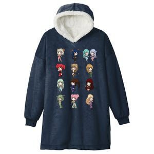 12 Horoscope Kawaii Anime Zodiac Signs Astrology Gift Hooded Wearable Blanket