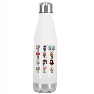 12 Horoscope Kawaii Anime Zodiac Signs Astrology Gift Stainless Steel Insulated Water Bottle