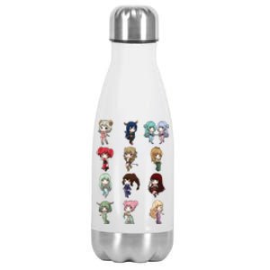 12 Horoscope Kawaii Anime Zodiac Signs Astrology Gift Stainless Steel Insulated Water Bottle