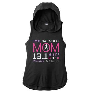 131 Half Marathon Mom Running Mommy Runner Women Ladies PosiCharge Tri-Blend Wicking Draft Hoodie Tank