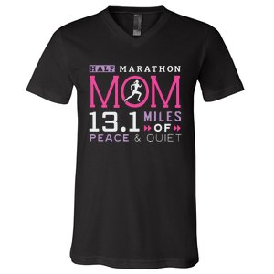 131 Half Marathon Mom Running Mommy Runner Women V-Neck T-Shirt