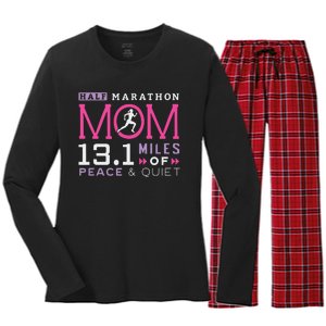 131 Half Marathon Mom Running Mommy Runner Women Women's Long Sleeve Flannel Pajama Set 