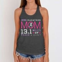 131 Half Marathon Mom Running Mommy Runner Women Women's Knotted Racerback Tank