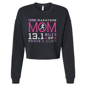 131 Half Marathon Mom Running Mommy Runner Women Cropped Pullover Crew